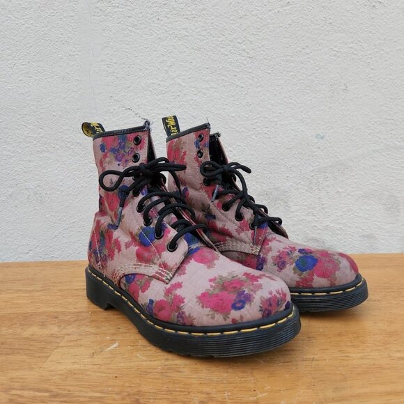Dr. Martens Floral Castel Boots - Picture 9 of 11